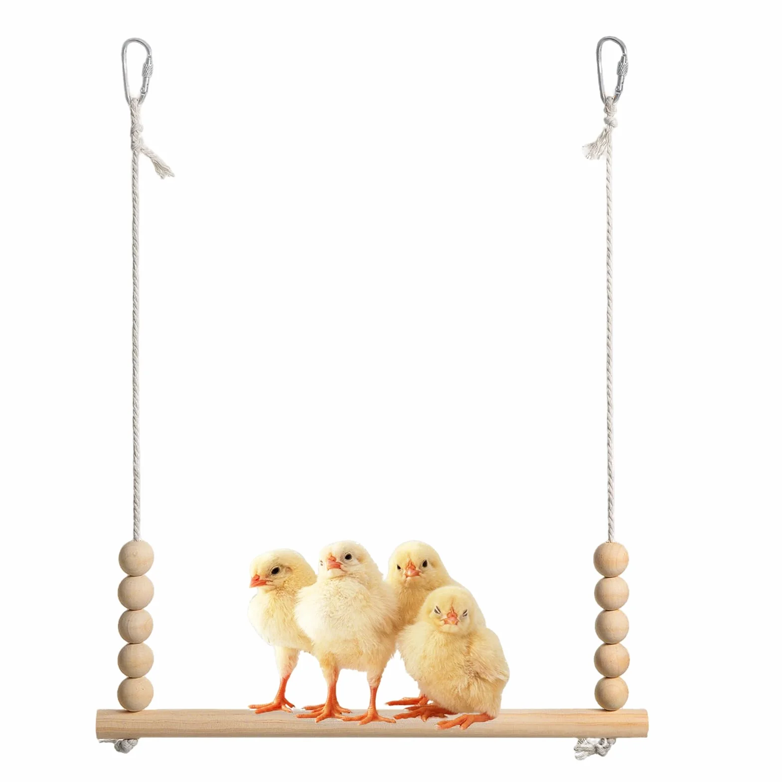 Altalena Per Galline Posatoio In Legno Naturale Stabile Interattivo Arricchimento Riposo Pappagalli