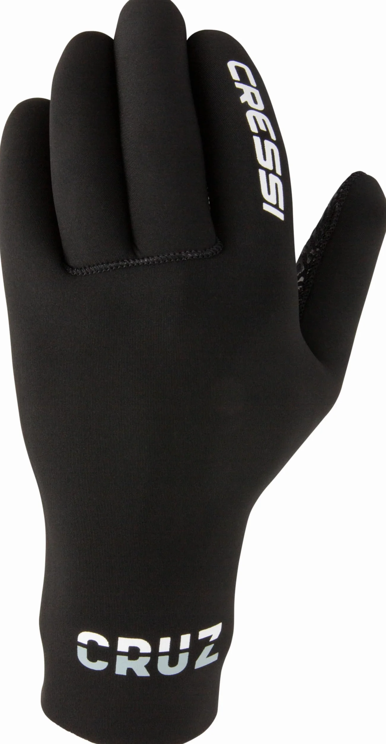 CRESSI Cruz Gloves 3mm - Guanti per Immersione in Neoprene Nero 3mm Anti Slip Palm System, Adulto Unisex