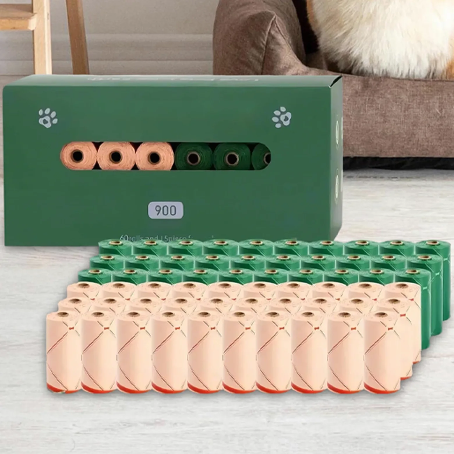 Sacchetti per Cani Porta Sacchetti Ermetico e Inodore | Sacchetti per escrementi animali Animali, All'aperto, Viaggio, Passeggiata, Appartamento, Campeggio, Cuccioli, Lettiera,