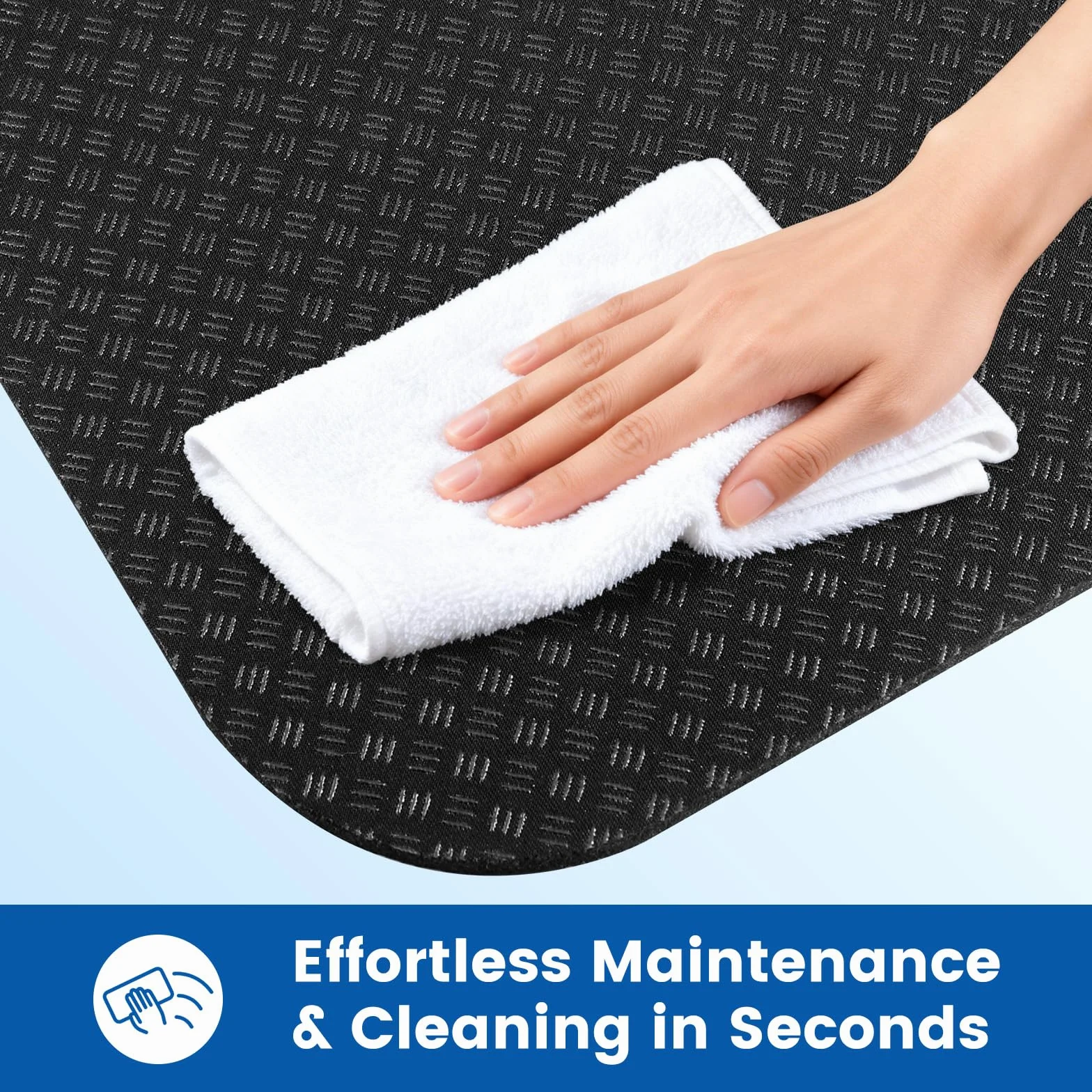 2Pezzi Tappetino Protezione Pavimento per Attrezzi Fitness, Tappetino Antiscivolo Doppia Faccia in Silicone, Tappeto di Protezione per Pavimento, Sottopattino per Attrezzatura Sportiva, Tapis Roulant